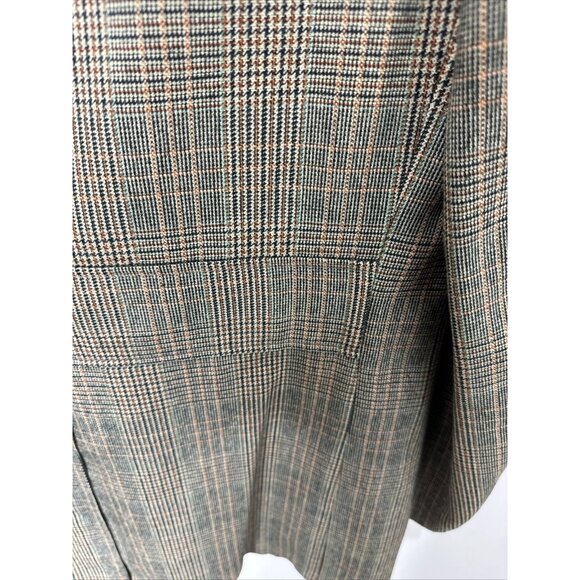 Vintage 70’s Harrodale Tweed Blazer Gray Green Men 42 Woodwards WKRP Herb - Picture 5 of 9